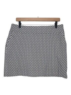 Swing Control Womens Black White Geo Print Vented Techno Golf Skort Size 14